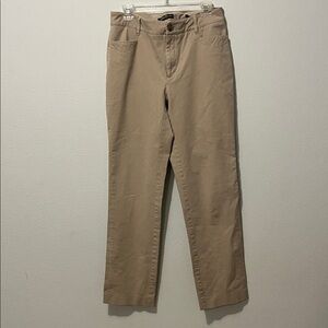 Beige Straight-Leg Pants size 12 Eddie Bauer women’s